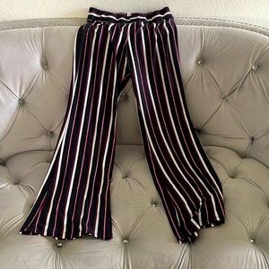 Stripped Party Dress Pants